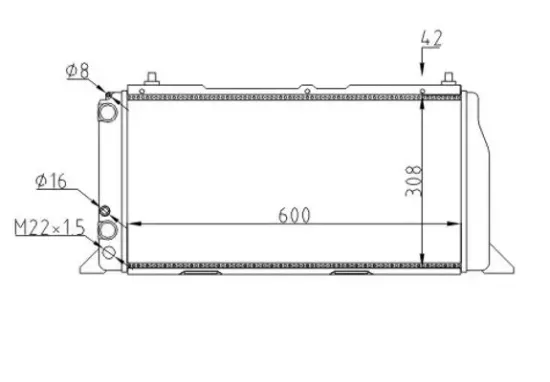 Kühler, Motorkühlung HART 600 007 Bild Kühler, Motorkühlung HART 600 007