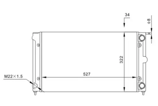 Kühler, Motorkühlung HART 600 022 Bild Kühler, Motorkühlung HART 600 022