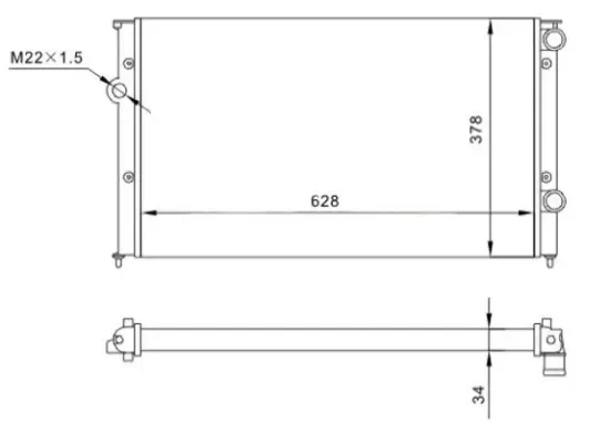 Kühler, Motorkühlung HART 600 112 Bild Kühler, Motorkühlung HART 600 112