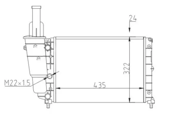 Kühler, Motorkühlung HART 600 272 Bild Kühler, Motorkühlung HART 600 272