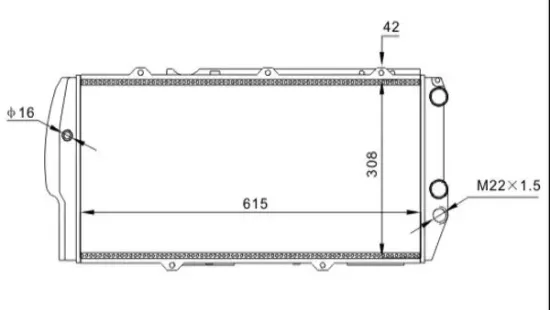 Kühler, Motorkühlung HART 600 372 Bild Kühler, Motorkühlung HART 600 372