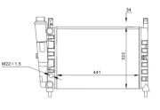 Kühler, Motorkühlung HART 600 409