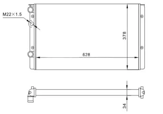 Kühler, Motorkühlung HART 600 522