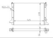 Kühler, Motorkühlung HART 600 525