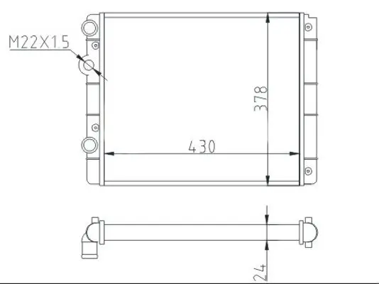 Kühler, Motorkühlung HART 600 528 Bild Kühler, Motorkühlung HART 600 528