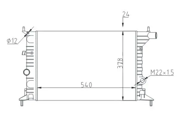 Kühler, Motorkühlung HART 600 756