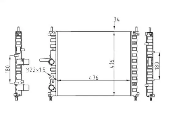 Kühler, Motorkühlung HART 600 759