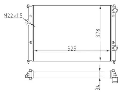 Kühler, Motorkühlung HART 600 870
