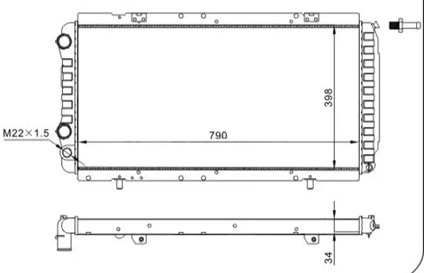 Kühler, Motorkühlung HART 600 919