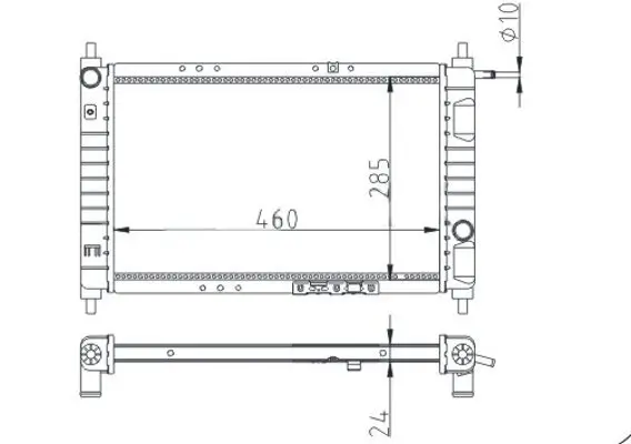 Kühler, Motorkühlung HART 601 406