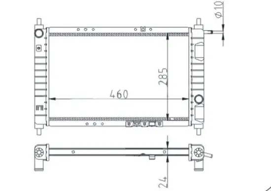 Kühler, Motorkühlung HART 601 406 Bild Kühler, Motorkühlung HART 601 406