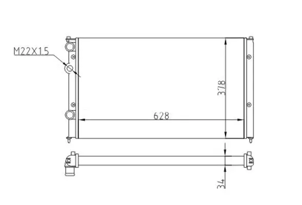 Kühler, Motorkühlung HART 601 512