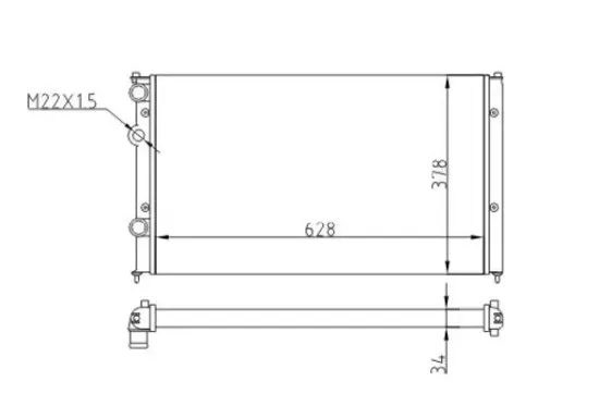 Kühler, Motorkühlung HART 601 512 Bild Kühler, Motorkühlung HART 601 512