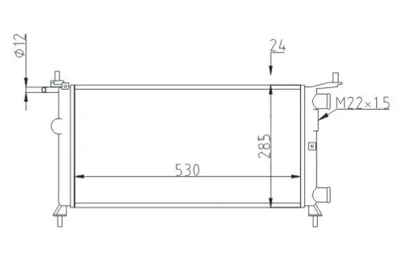 Kühler, Motorkühlung HART 601 797