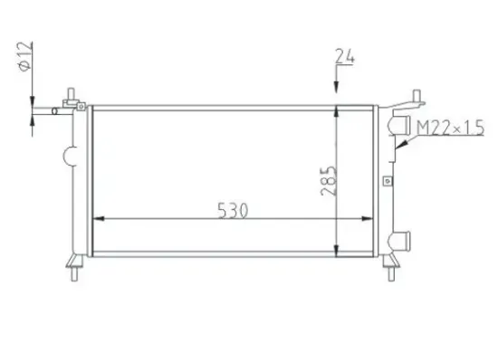 Kühler, Motorkühlung HART 601 797 Bild Kühler, Motorkühlung HART 601 797