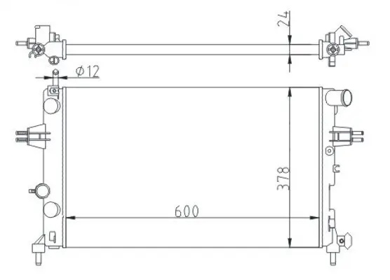 Kühler, Motorkühlung HART 602 014