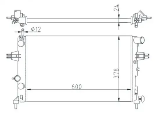 Kühler, Motorkühlung HART 602 014 Bild Kühler, Motorkühlung HART 602 014