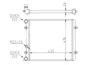 Kühler, Motorkühlung HART 602 016