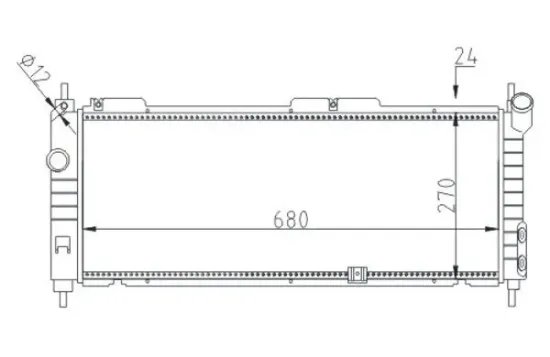 Kühler, Motorkühlung HART 602 105 Bild Kühler, Motorkühlung HART 602 105