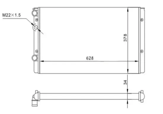 Kühler, Motorkühlung HART 602 108 Bild Kühler, Motorkühlung HART 602 108
