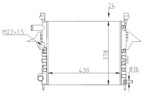 Kühler, Motorkühlung HART 602 162