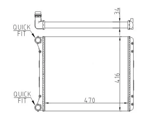 Kühler, Motorkühlung HART 602 962