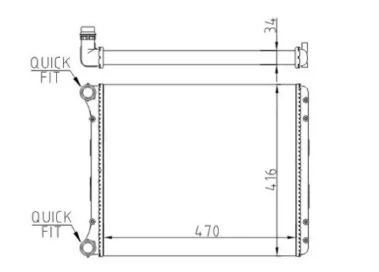 Kühler, Motorkühlung HART 602 962 Bild Kühler, Motorkühlung HART 602 962
