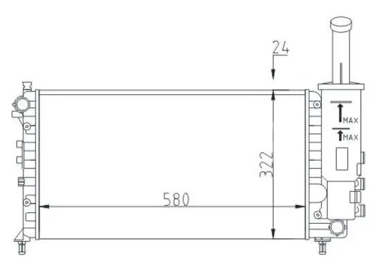 Kühler, Motorkühlung HART 603 763