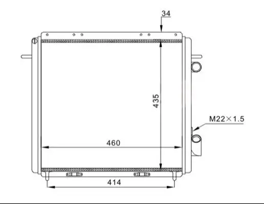 Kühler, Motorkühlung HART 603 796 Bild Kühler, Motorkühlung HART 603 796