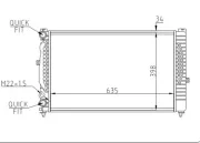 Kühler, Motorkühlung HART 603 871
