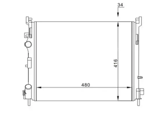 Kühler, Motorkühlung HART 603 921 Bild Kühler, Motorkühlung HART 603 921