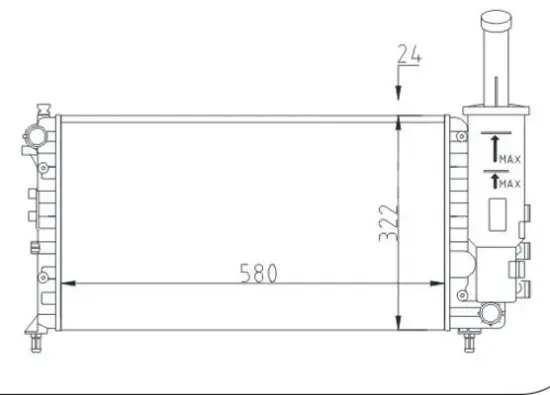 Kühler, Motorkühlung HART 604 072 Bild Kühler, Motorkühlung HART 604 072