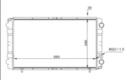 Kühler, Motorkühlung HART 605 555