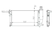 Kühler, Motorkühlung HART 605 558