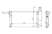 Kühler, Motorkühlung HART 605 563