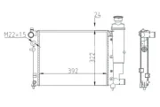 Kühler, Motorkühlung HART 605 564