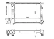 Kühler, Motorkühlung HART 605 565