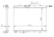 Kühler, Motorkühlung HART 605 663