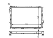 Kühler, Motorkühlung HART 605 667