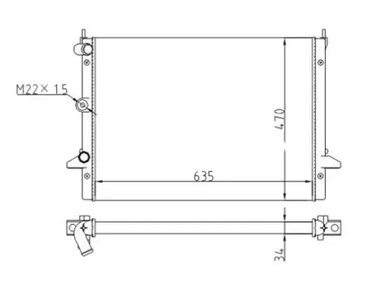 Kühler, Motorkühlung HART 605 920 Bild Kühler, Motorkühlung HART 605 920