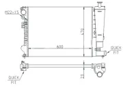 Kühler, Motorkühlung HART 605 977