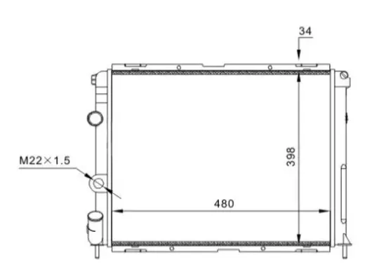 Kühler, Motorkühlung HART 607 133 Bild Kühler, Motorkühlung HART 607 133