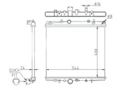 Kühler, Motorkühlung HART 607 344