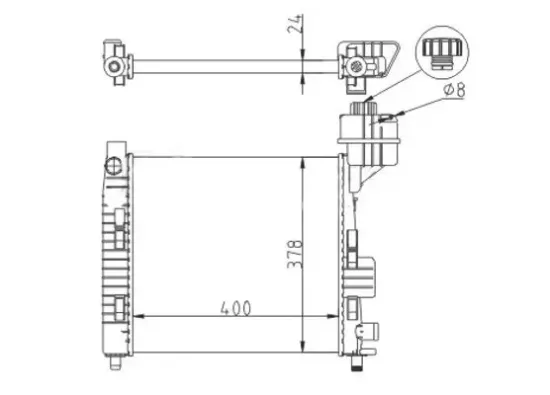 Kühler, Motorkühlung HART 611 179 Bild Kühler, Motorkühlung HART 611 179