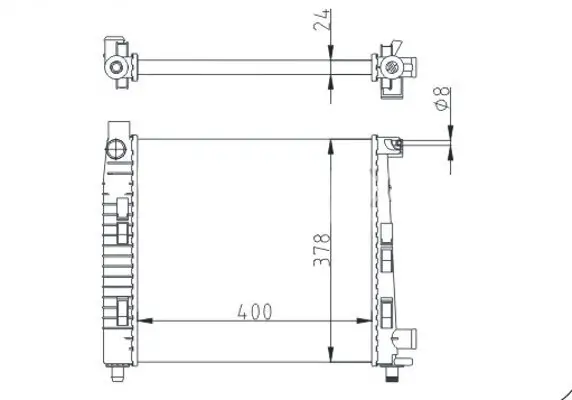 Kühler, Motorkühlung HART 611 181