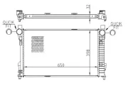 Kühler, Motorkühlung HART 611 556