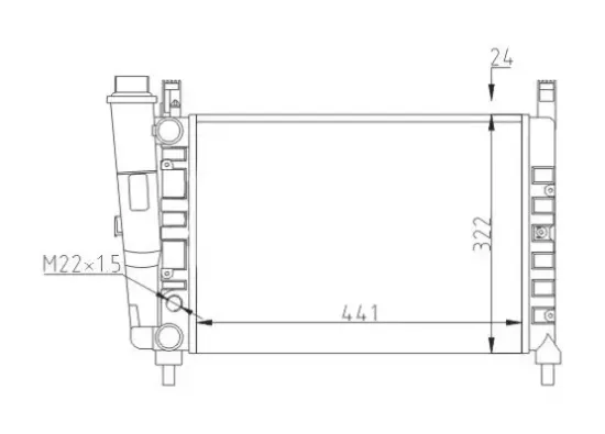 Kühler, Motorkühlung HART 611 829 Bild Kühler, Motorkühlung HART 611 829