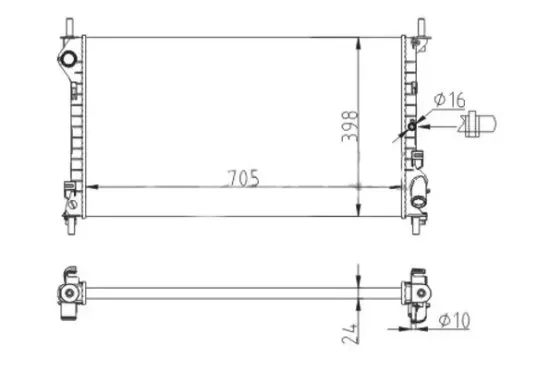 Kühler, Motorkühlung HART 611 942 Bild Kühler, Motorkühlung HART 611 942