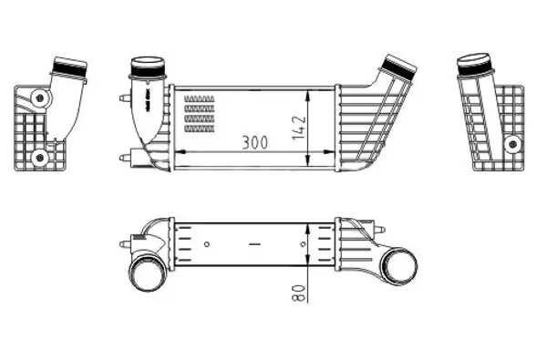 Ladeluftkühler HART 612 522