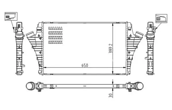 Ladeluftkühler HART 612 524